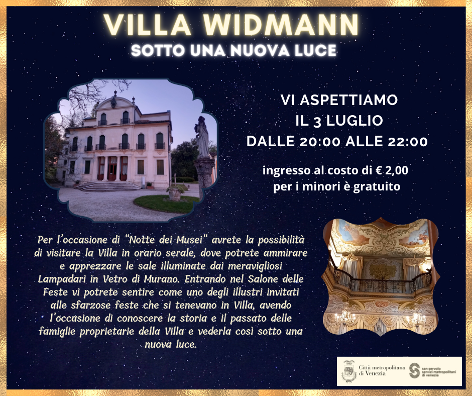 NOTTE DEI MUSEI | Villa Widmann sotto una nuova luce
